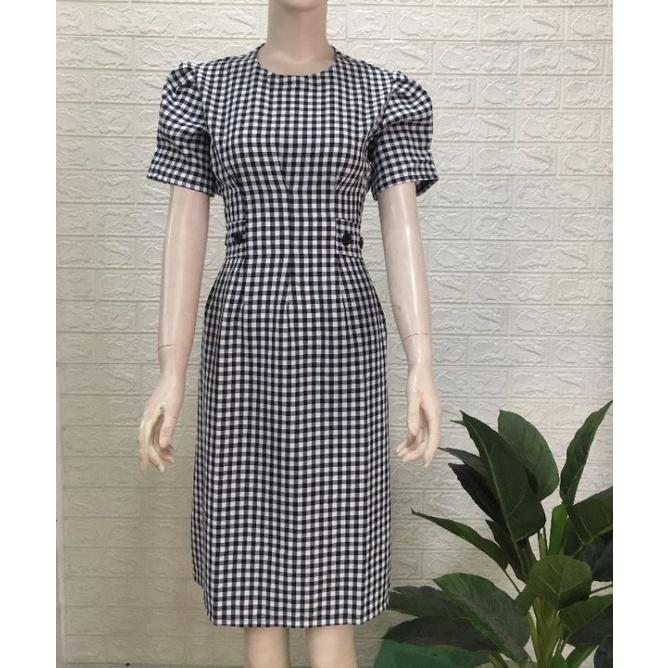 ĐẦM CARO PHỐI NÚT TAY PHỒNG