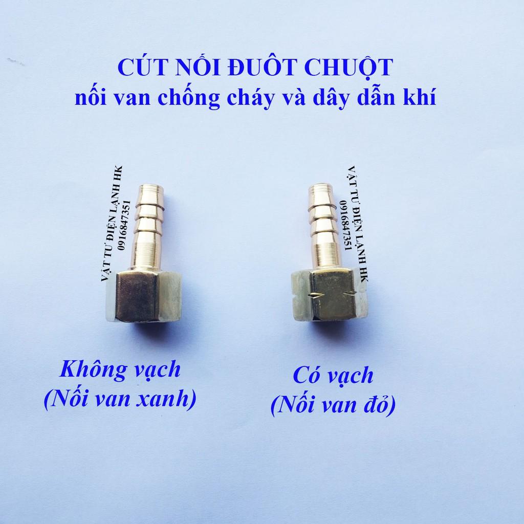 Cút nối đuôi chuột nối van chống cháy và ống dây dẫn khí