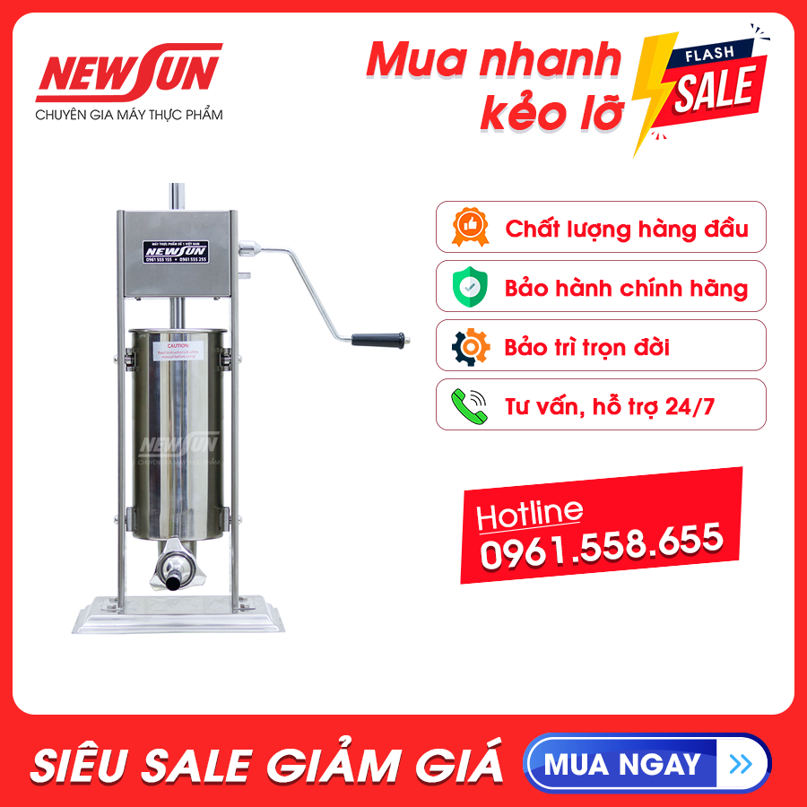 Máy Đùn Lạp Xưởng Bằng Tay 5L