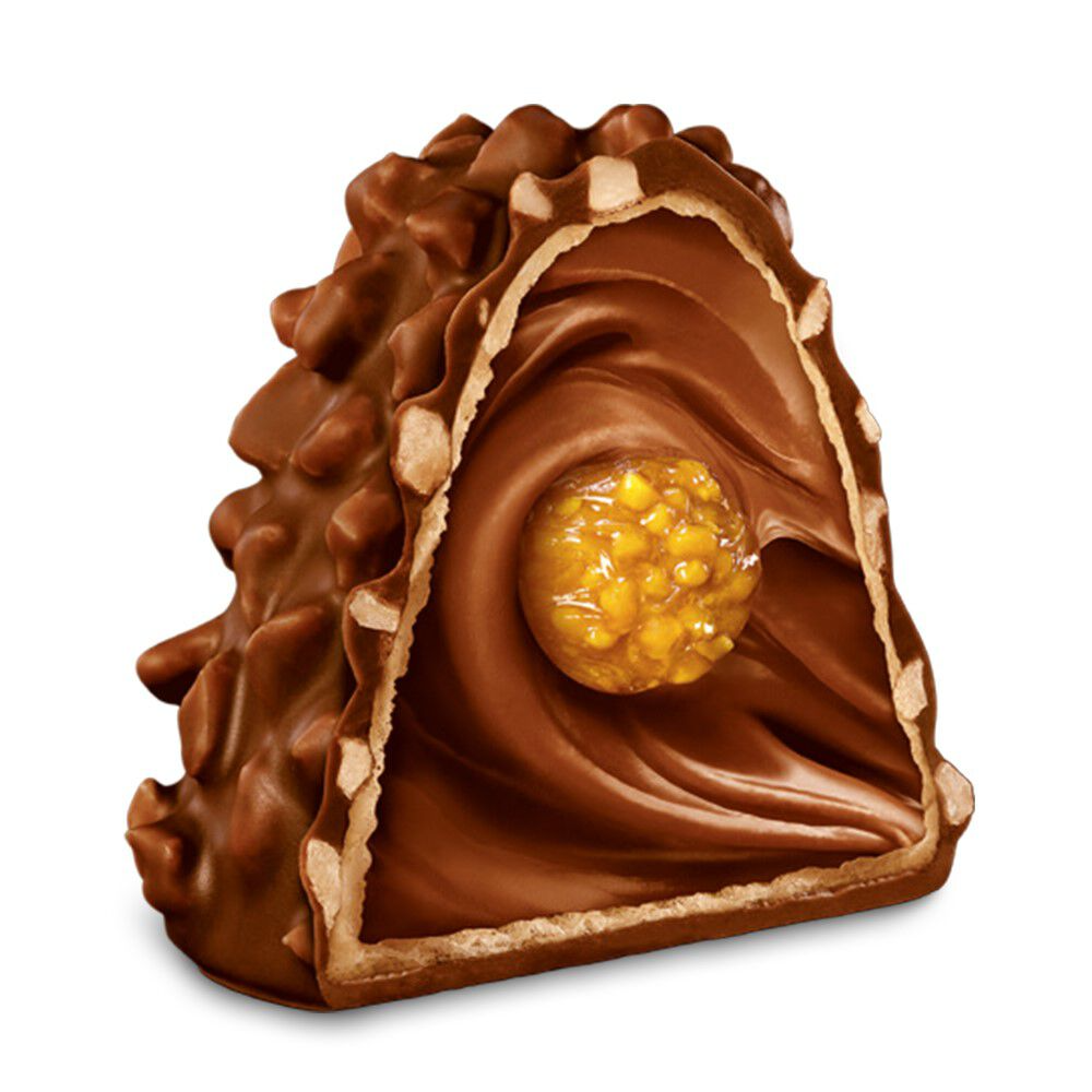 Chocolate GODIVA ngon nhất thế giới Domes : Hộp 6 cái vị Milk Chocolate Crispy Hazelnut