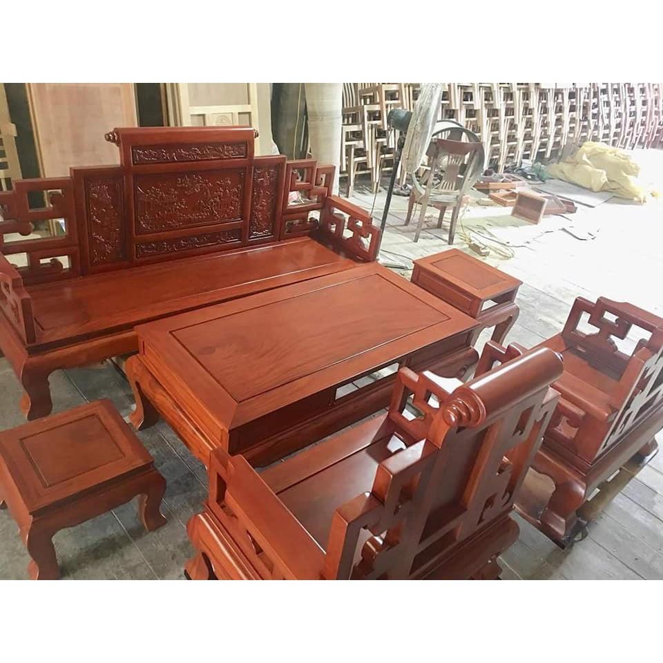 Bộ Bàn Ghế Sơn Thủy Gỗ Gõ Đỏ