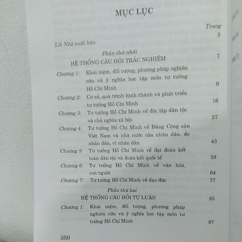 Sách - Hỏi đáp môn Tư tưởng Hồ Chí Minh (Dành cho bậc đại học hệ chuyên và không chuyên lý luận chính trị)