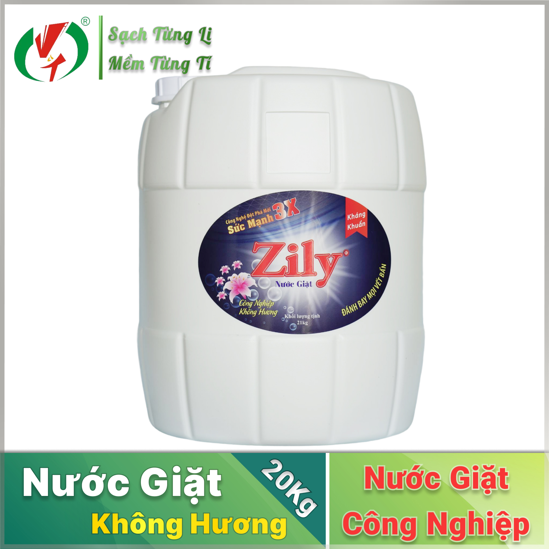 Nước giặt Zily can 20Kg - TẶNG 1 NXV 5KG