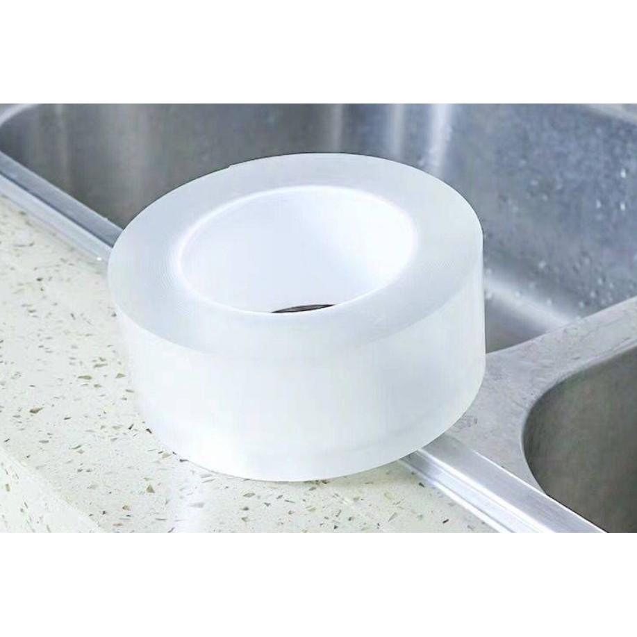 Băng dính siêu dính chống thấm,chống nấm mốc màu trong suốt cho nhà bếp và phòng tắm