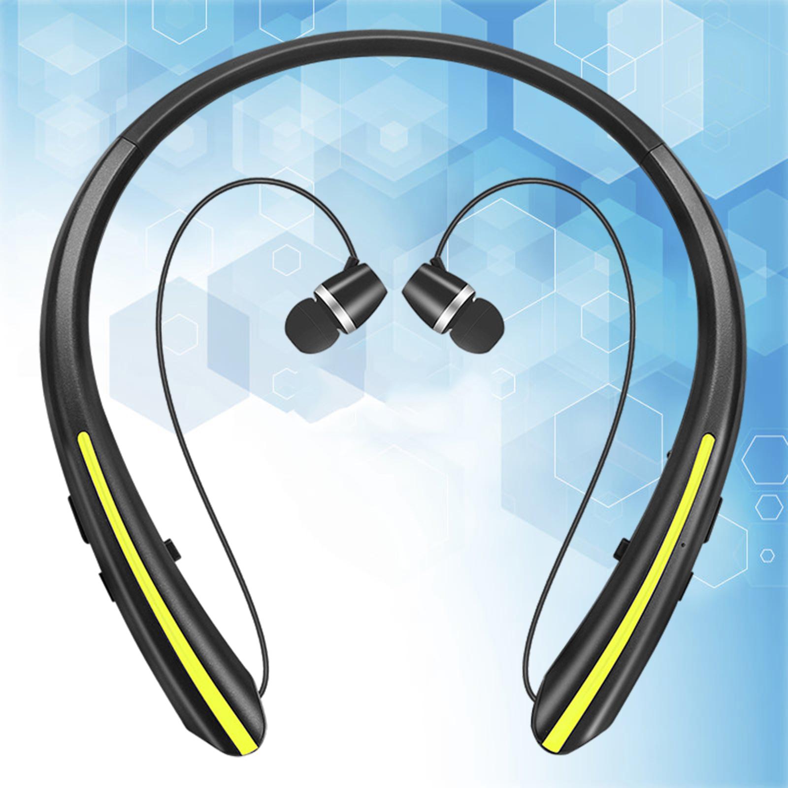 Stereo Wireless Bluetooth Headphone Headset with Mic Neckband Earbuds Sport