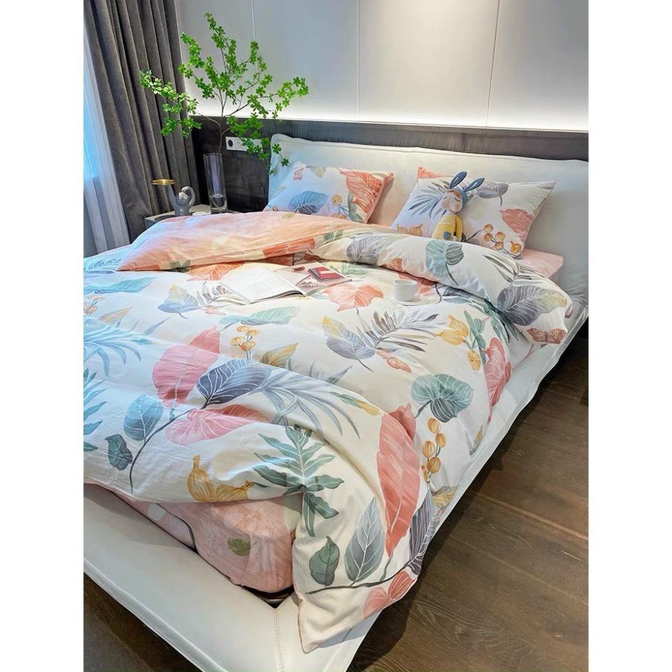 Bộ chăn ga gối Cotton Living 100% đủ size giường nệm 1m2 đến 2m*2m2