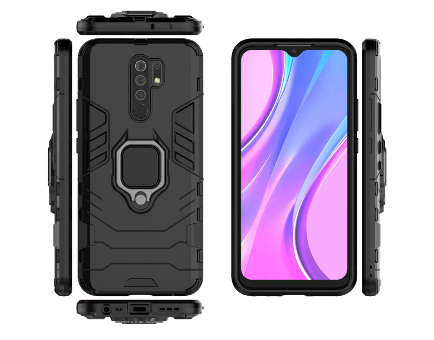 Ốp lưng chống sốc kèm iring cho Xiaomi Redmi 9