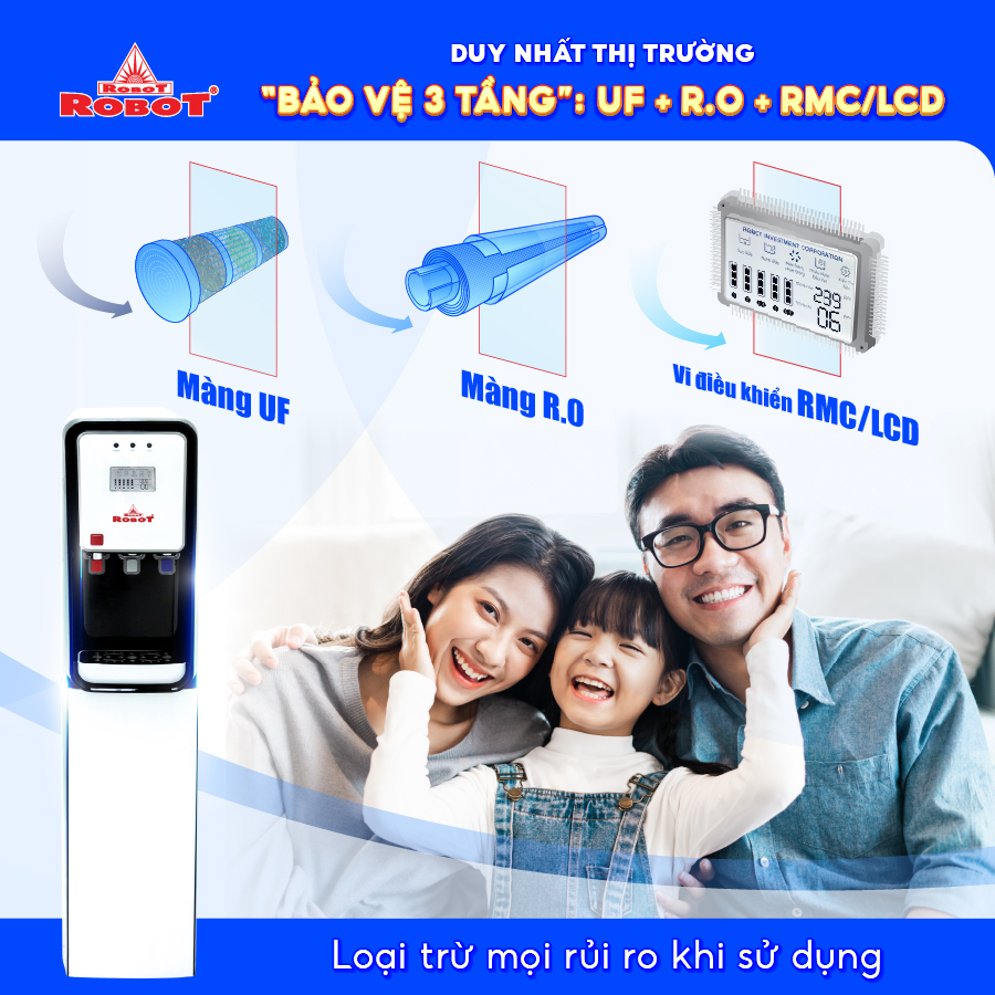 Máy Lọc Nước Nóng Lạnh ROBOT GRAND PRO 539WK-UR - Hàng Chính Hãng