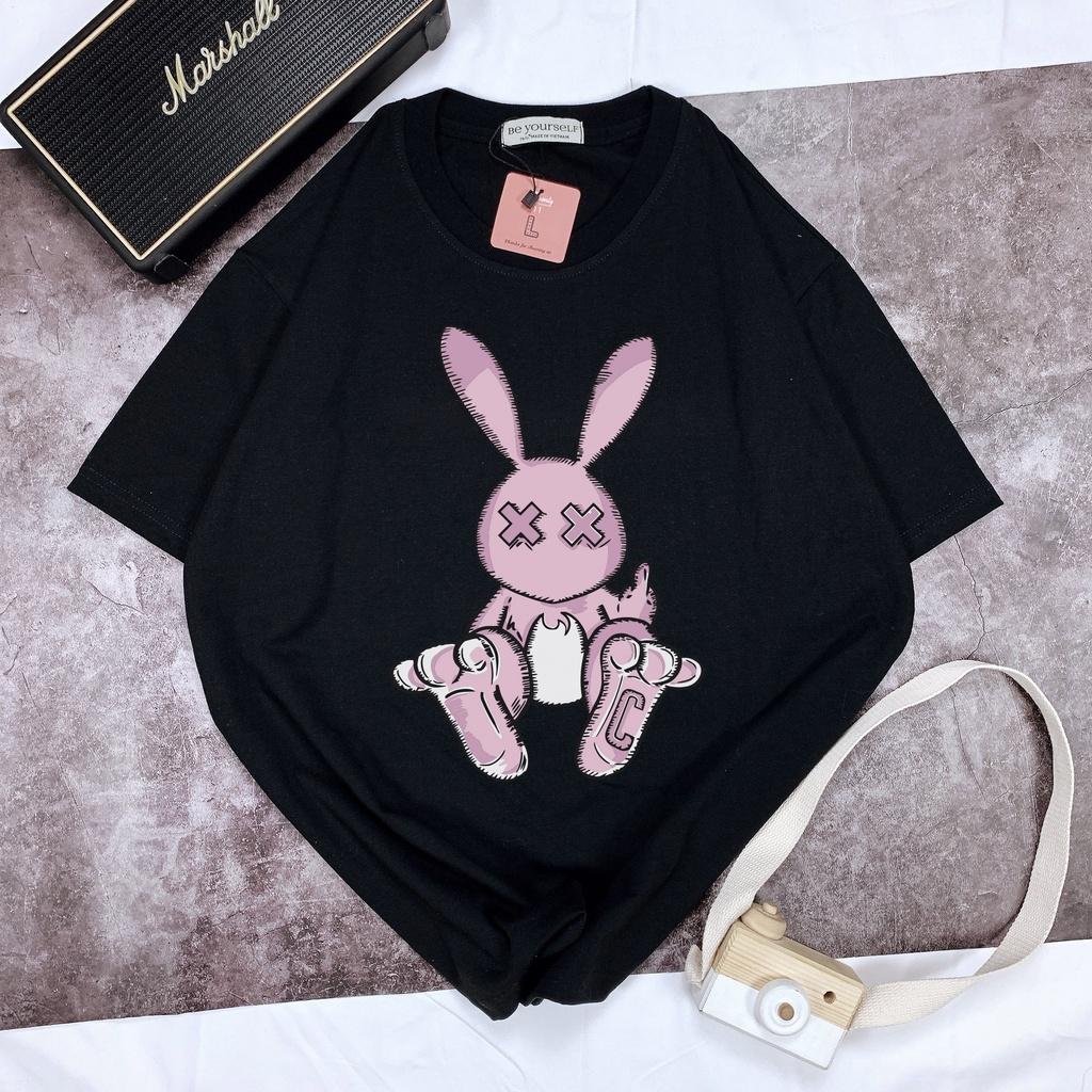 Áo thun tay ngắn Be Yourself unisex size M L XL - THỎ BAD RABBIT XX C