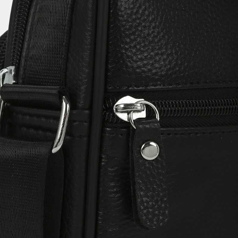 Túi xách nam công sở da thật, túi đeo chéo nam du lịch đựng máy tính bảng 7.9 inch ngăn trước vạt chéo IDIGO MB1 - 6019