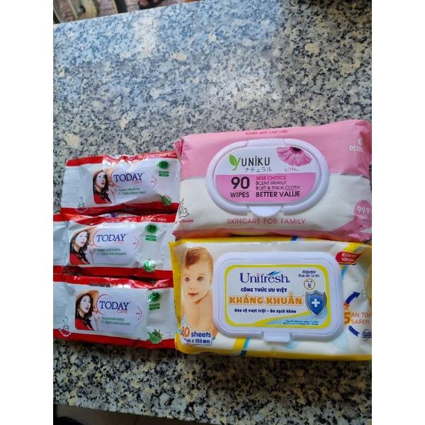 Combo 3 gói khăn ướt