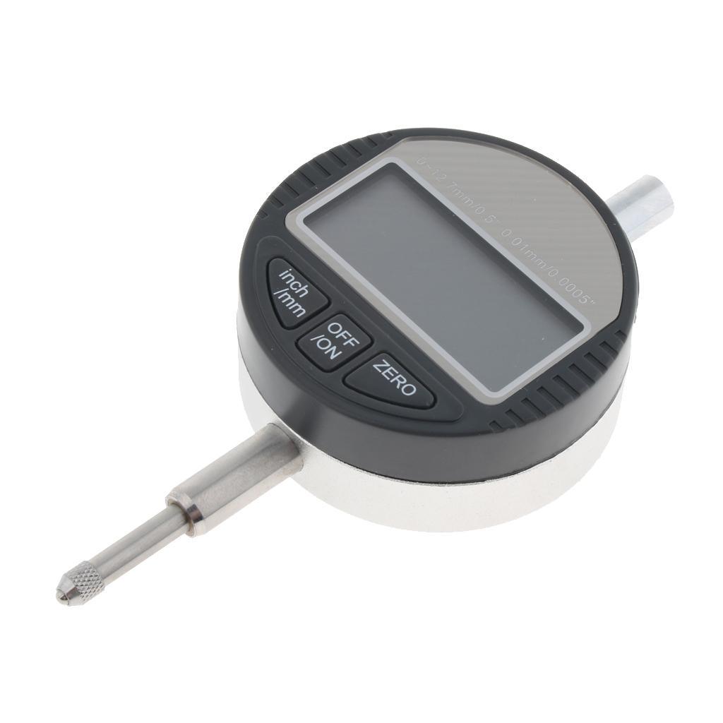 0-12.7MM Gauge Digital Dial Indicator Precision Tool 0.01mm/0.0005in Measure