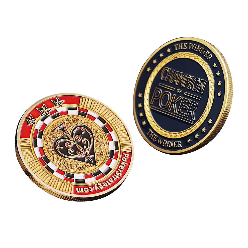 Vàng Tấm Đồng Tiền Kỷ Niệm Câu Lạc Bộ Trò Chơi Poker Chip Sưu Tầm