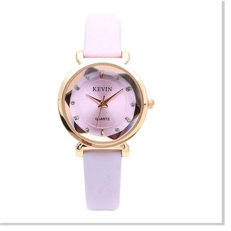 Đồng hồ KEVIN Luxury chính hãng, mặt đá thạch anh LUXURY 9650035 Đồng hồ nữ