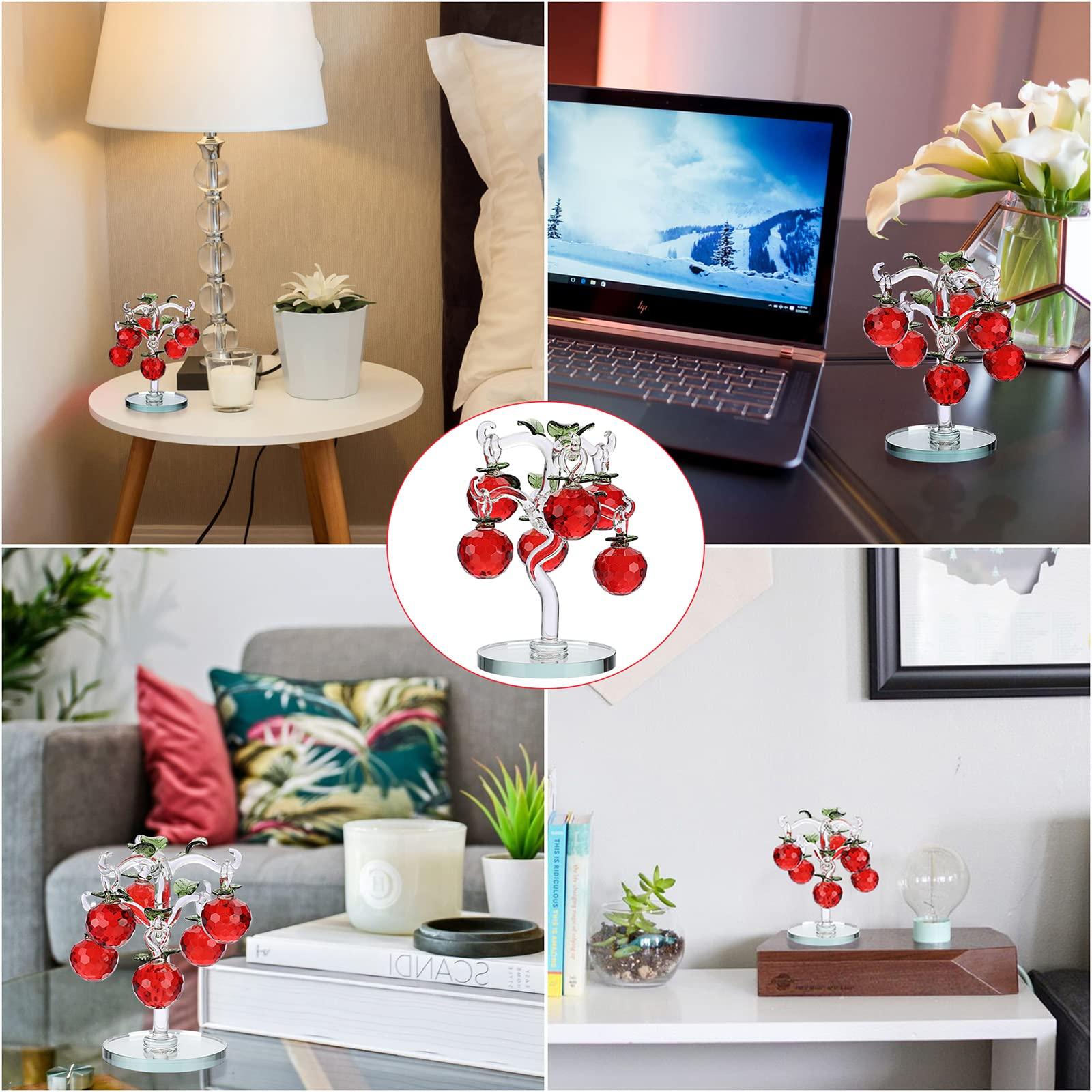 Cây táo thủy tinh nhân tạo - Trang trí bàn phong thủy Cristal