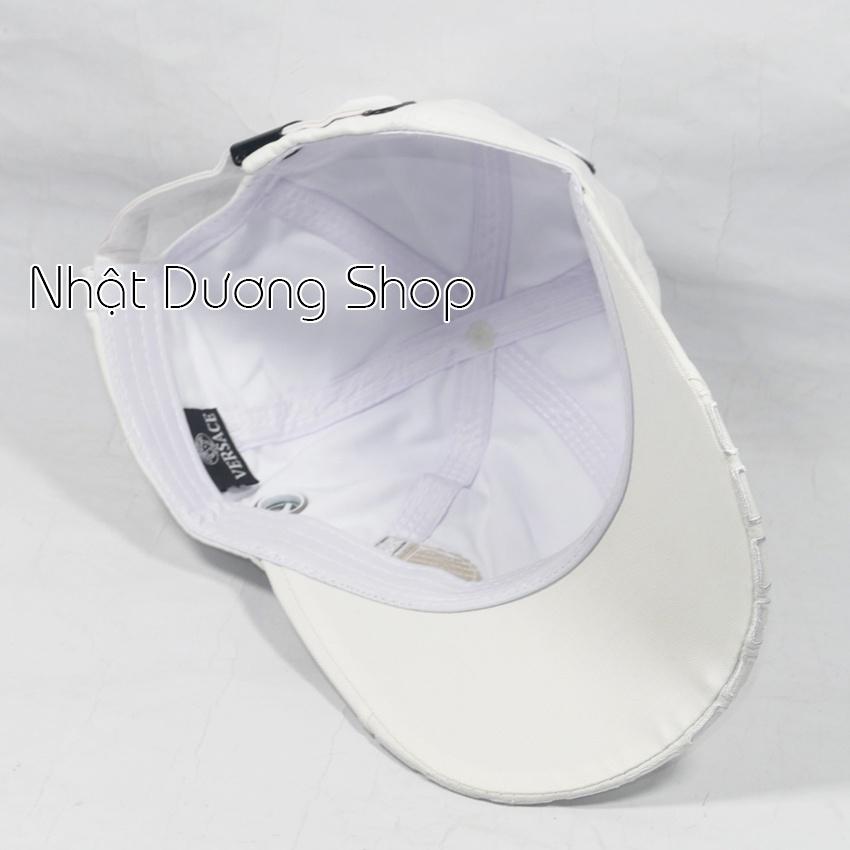 Mũ lưỡi trai ,Nón kết VE.RSA.CE thêu mặt da bên hông đẹp sang trọng phù hợp cho cả nam và nữ yêu thích nón xịn.