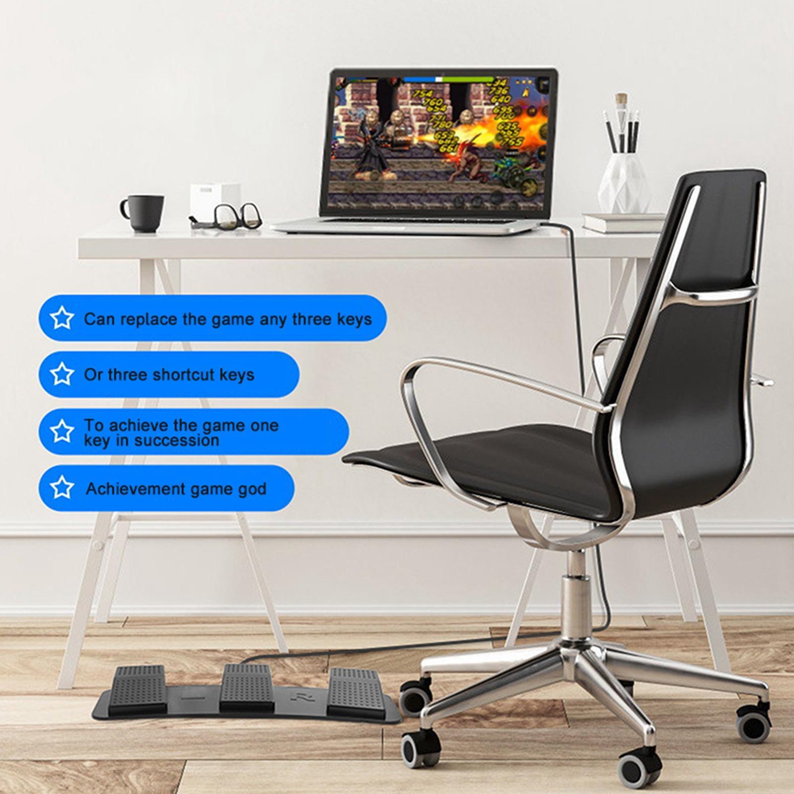 USB Foot Pedal Control Switch Game Pad Keyboard Mouse for PC Laptop