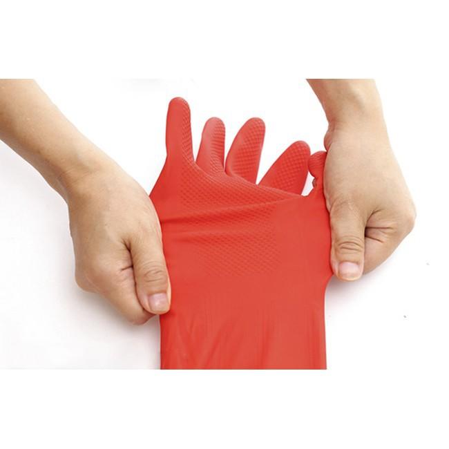 Găng tay cao su lót nỉ rửa bát đĩa siêu bền