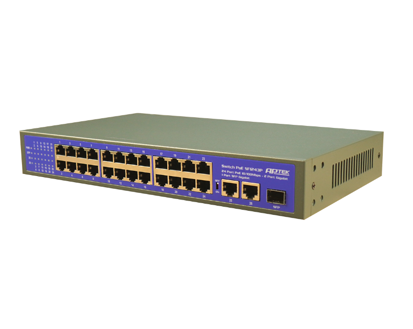 Switch APTEK SF1243P 24 Port POE - Hàng chính hãng