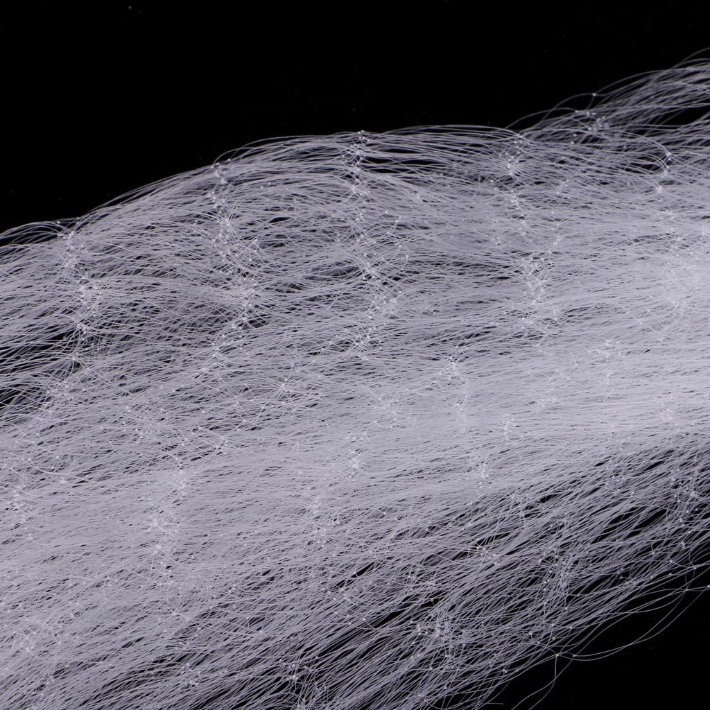 2x Monofilament Fishing Net Single Layer Fishing Gill Net Mesh Hole 2cm/3cm/4cm