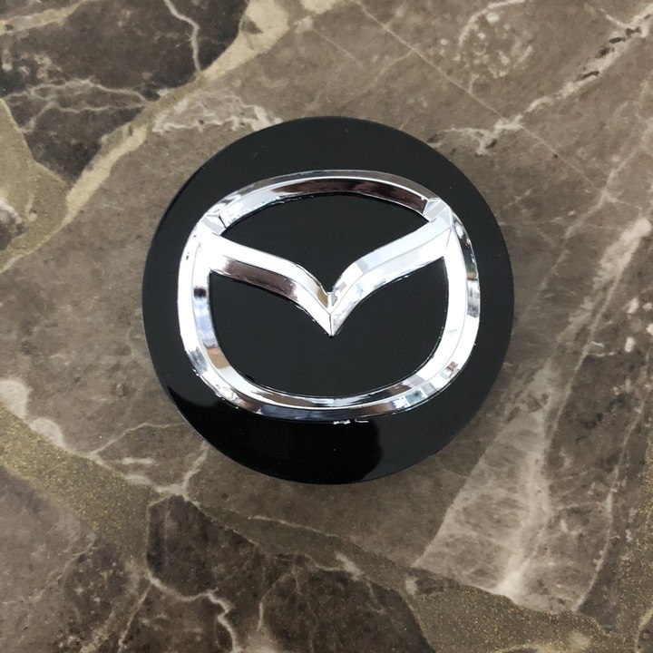 Logo chụp mâm, lazang bánh xe Mazda đường kính 57mm