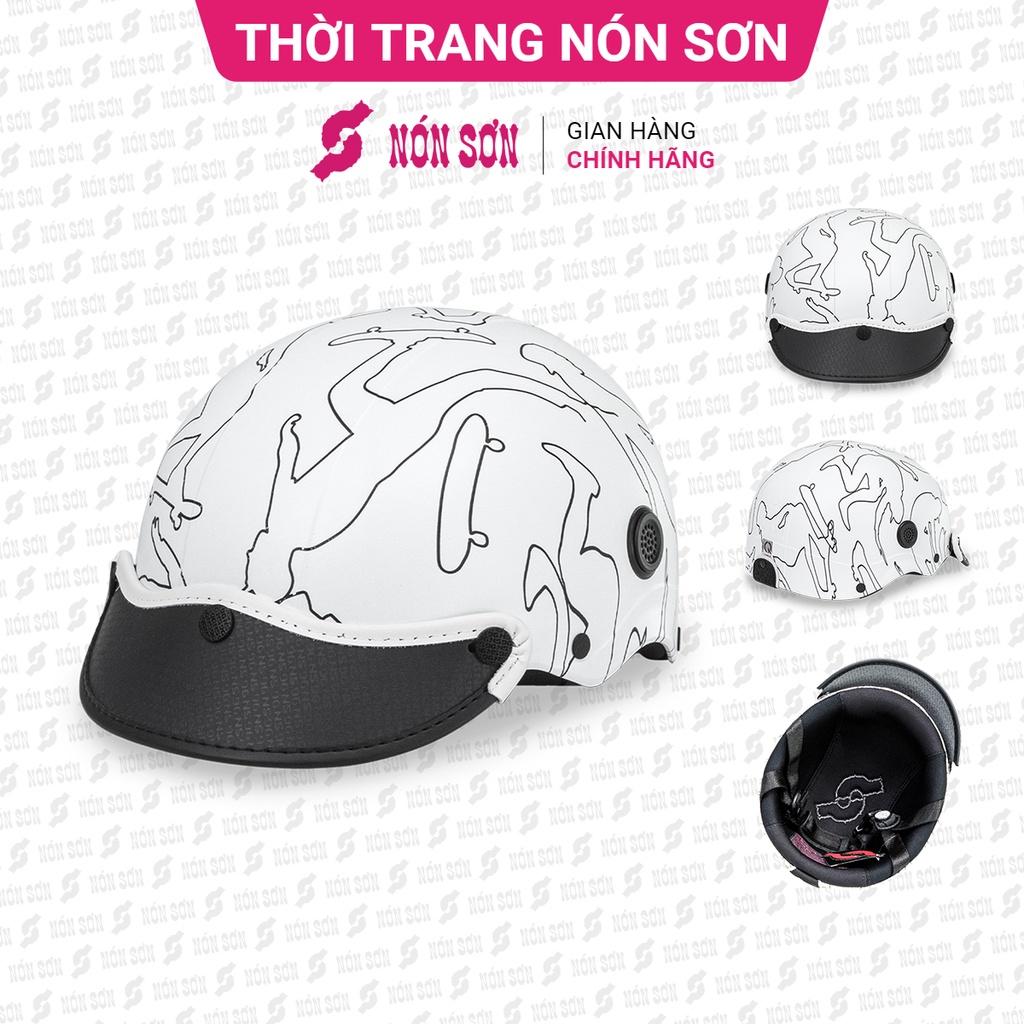 Mũ bảo hiểm lỗ thông gió phiên bản mới NÓN SƠN chính hãng MP-TR092