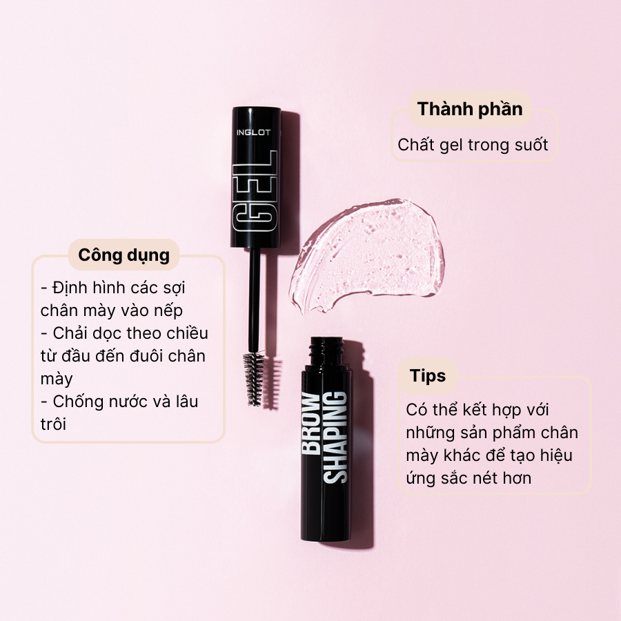 [Combo] Chì kẻ mày lâu trôi và gel định hình chân mày Inglot