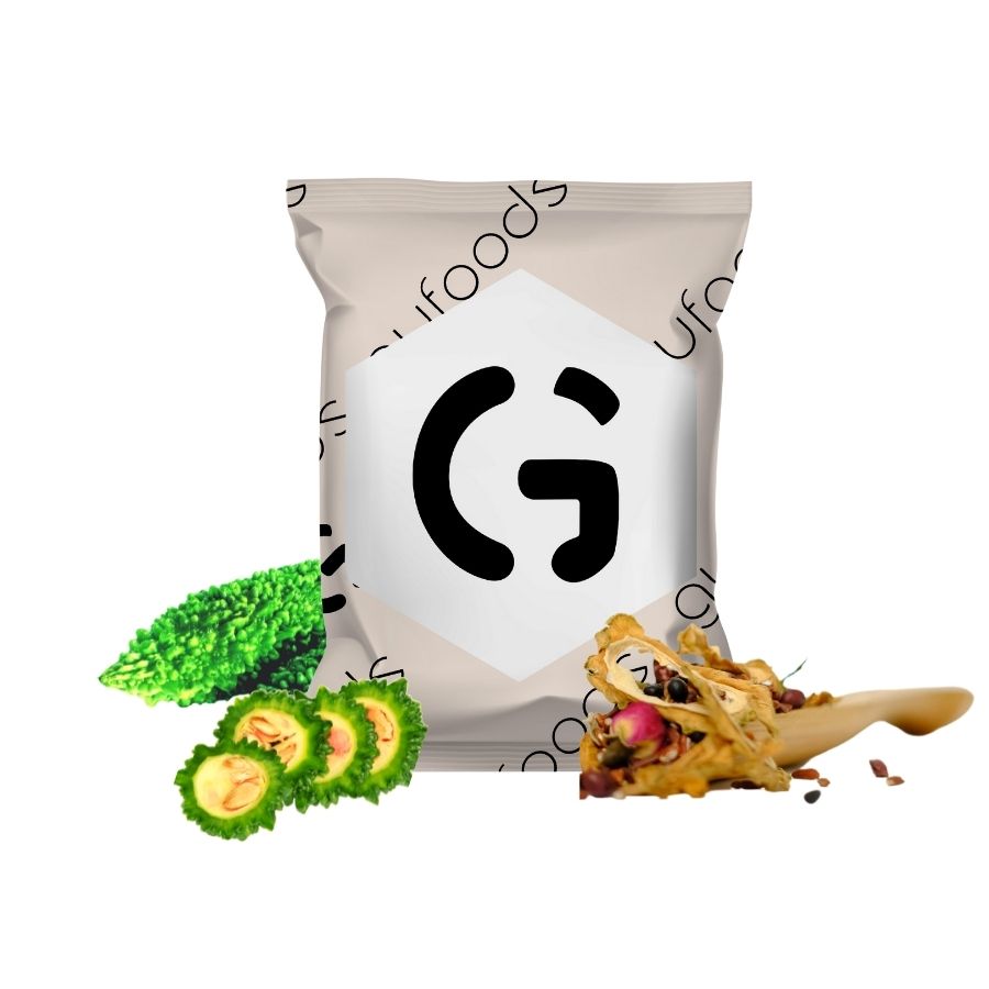 Trà khổ qua rừng (mướp đắng rừng) GUfoods (Vị nguyên chất / Vị Gạo lứt thảo mộc) - Mát gan, Giải nhiệt, Thanh lọc cơ thể, Thư giãn tinh thần, Cải thiện giấc ngủ