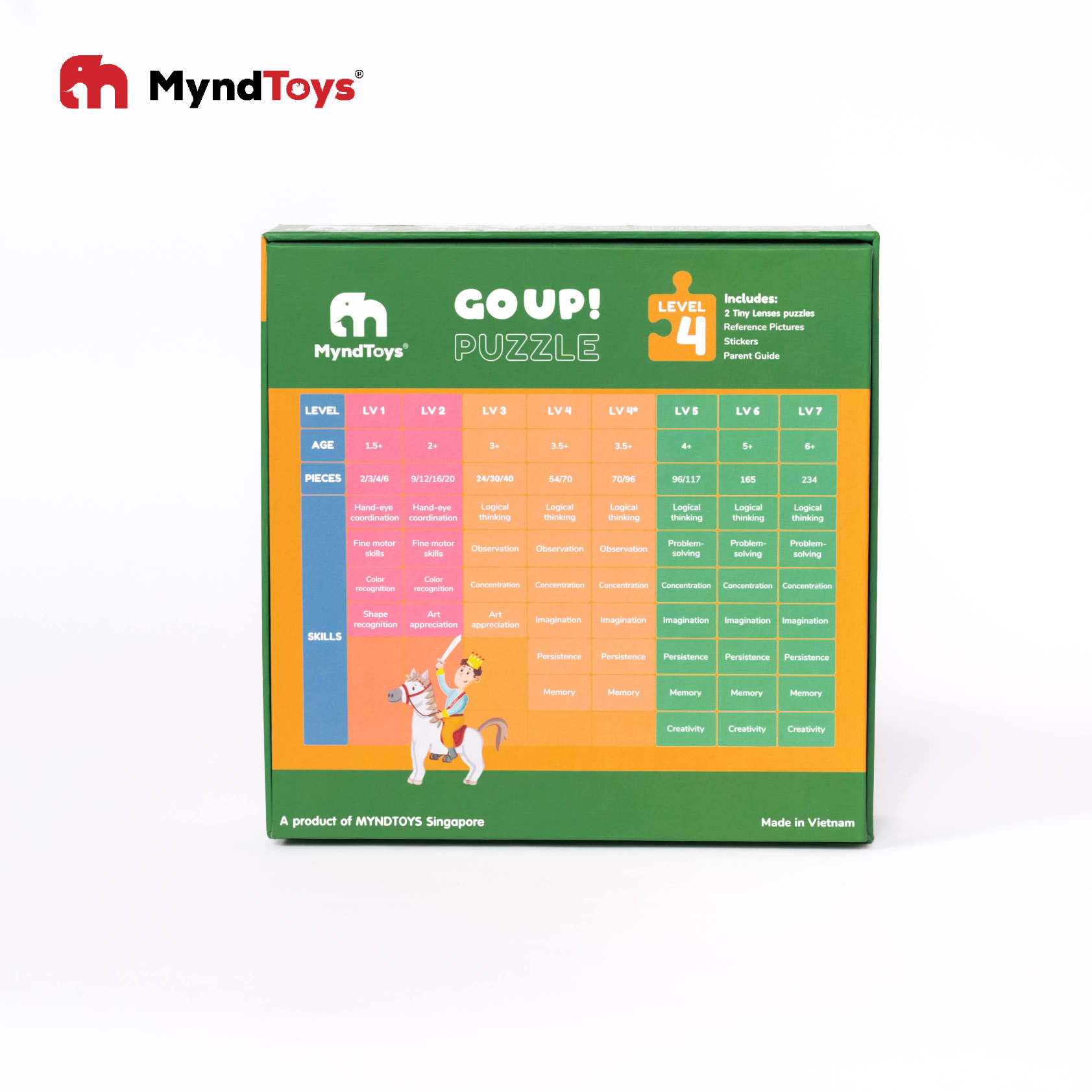 Đồ Chơi Xếp Hình Myndtoys Go Up! Puzzle Level 4 - Tiny Lenses Dành Cho Bé Trên 3.5 Tuổi