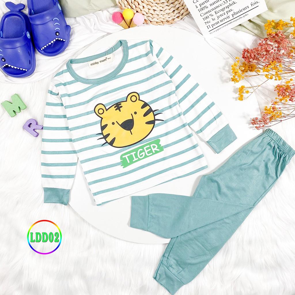 Bộ Dài Tay Cho Bé LDD02 Đồ Bộ Thun Lạnh Cao Cấp Mềm Mịn Thoáng Mát Dễ Chịu, Thoải Mái Cho Bé