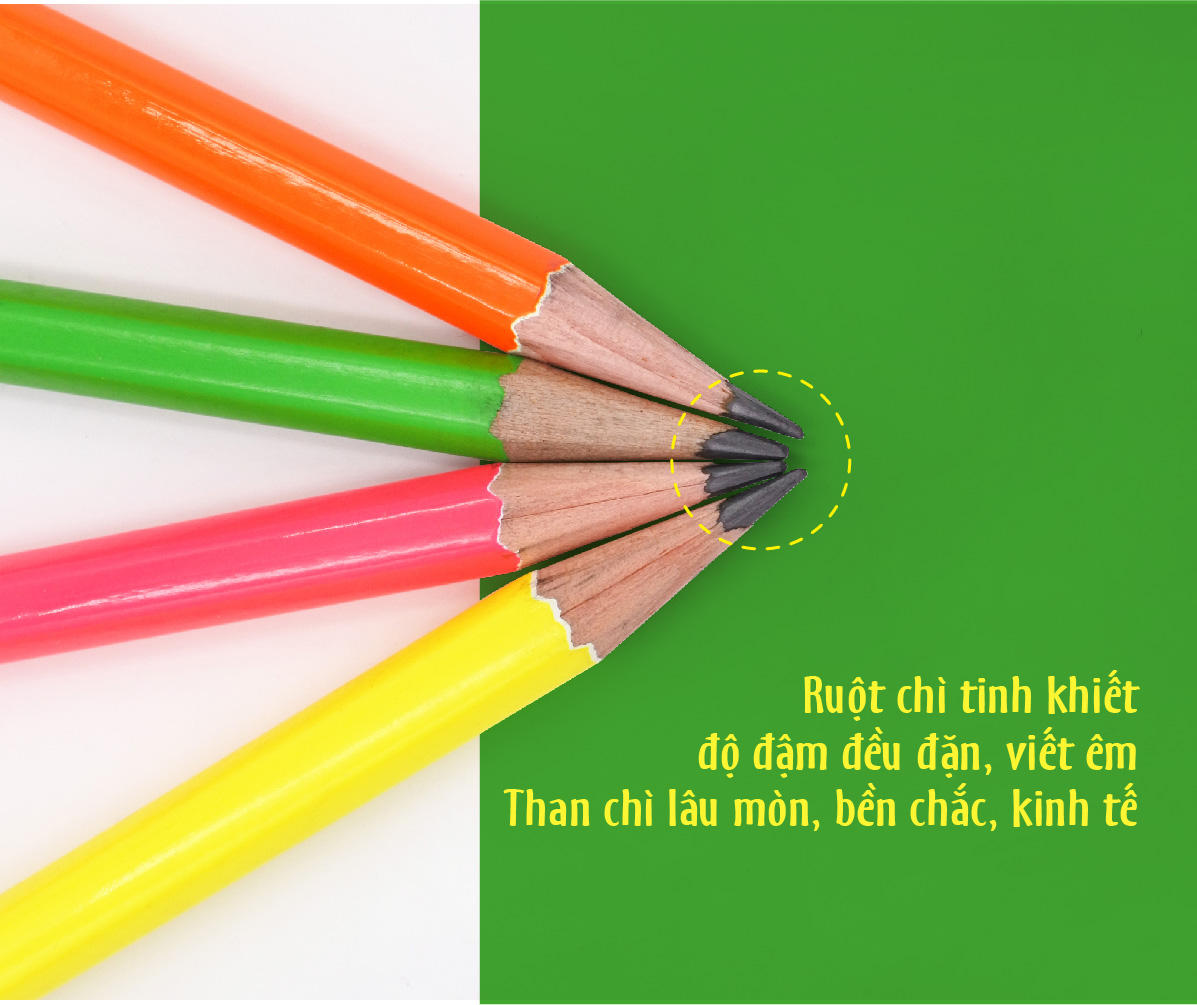 Combo bút chì gỗ STABILO Swano 4907 HB, có đầu tẩy