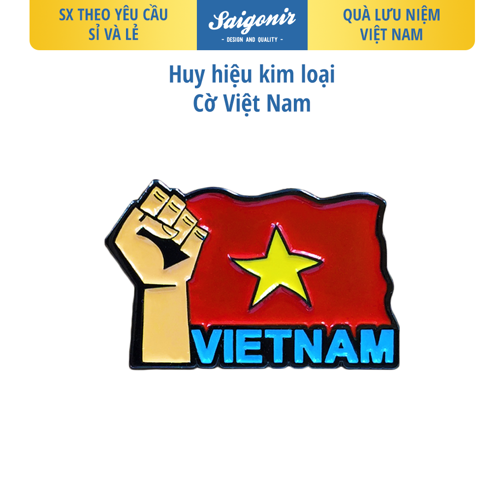 Lapel Pin lưu niệm Việt Nam - Lá cờ Việt Nam