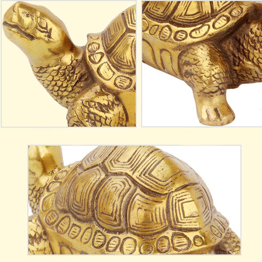 2 Xtraditional Trung Quốc Phong Thủy Tiền May Mắn Phúc Linh Vật Tượng Hình Rùa