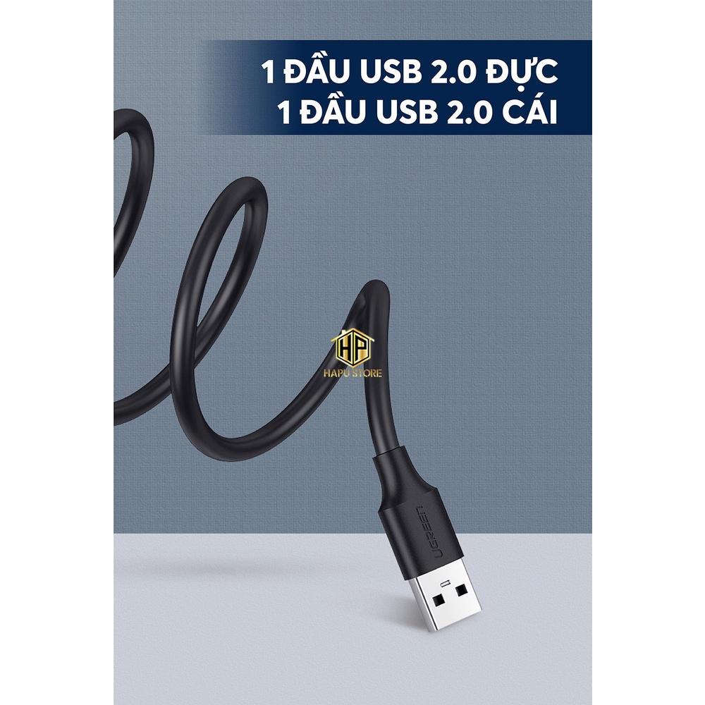 Ugreen 10313 - Cáp USB 2.0 nối dài 0,5M chính hãng - Hàng Chính Hãng