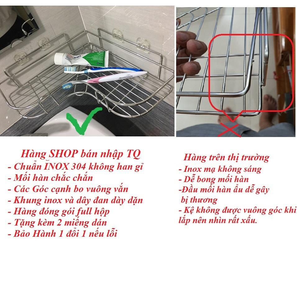 Kệ Góc Inox Chất Liệu Cao Cấp Nhà Tắm, Nhà Bếp, Phòng Khách Dính Tường Siêu Chắc