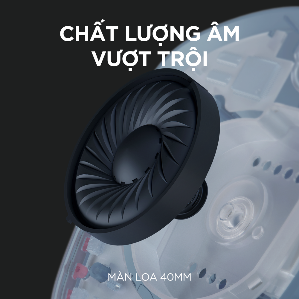 Tai nghe game không dây Bluetooth và Lighspeed Logitech G435 – Mic ảo tích hợp, nhẹ, tương thích PC, Điện thoại, PS4, PS5 - Màu