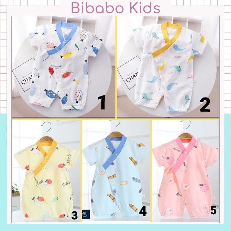 Quần áo trẻ em quần áo sơ sinh bé trai bé gái vải cotton mềm mại bodysuit cho bé mặc thoải mái in hình cực xinh