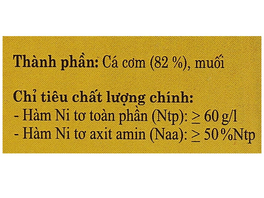 Hộp 2 chai Nước mắm Cá Cơm Cao Cấp 60 ĐỘ ĐẠM, 584 Nha Trang, Chai thủy tinh 200ml, Date luôn mới