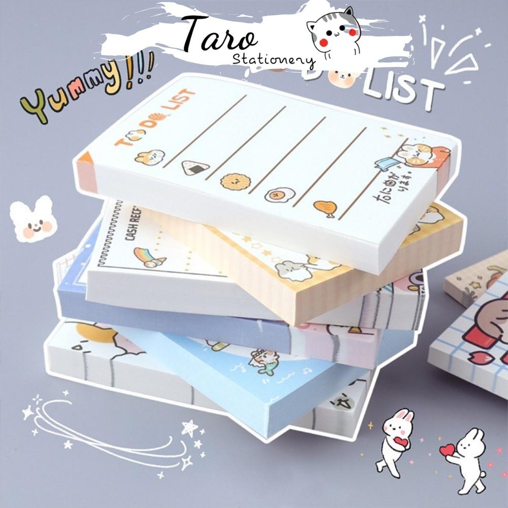 Set 100 tờ giấy ghi chú giấy note giấy to-do list hoạ tiết dễ thương ST441