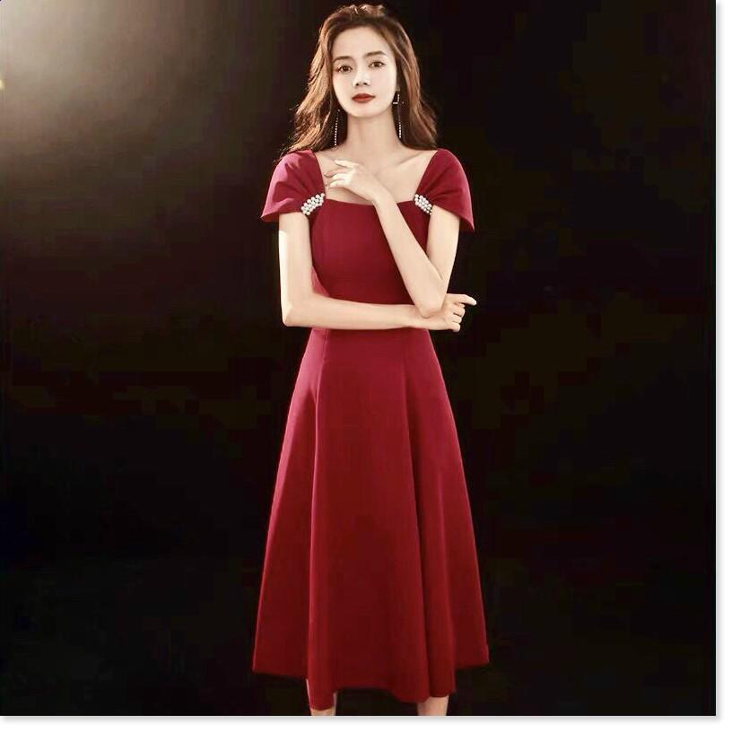 ĐẦM UMI ĐÍNH NGỌC ĐỎ TRƠN NHƯNG KHÔNG KÉM PHẦN QUAN TRỌNG MẪU MỚI NHẤT HIỆN NAY