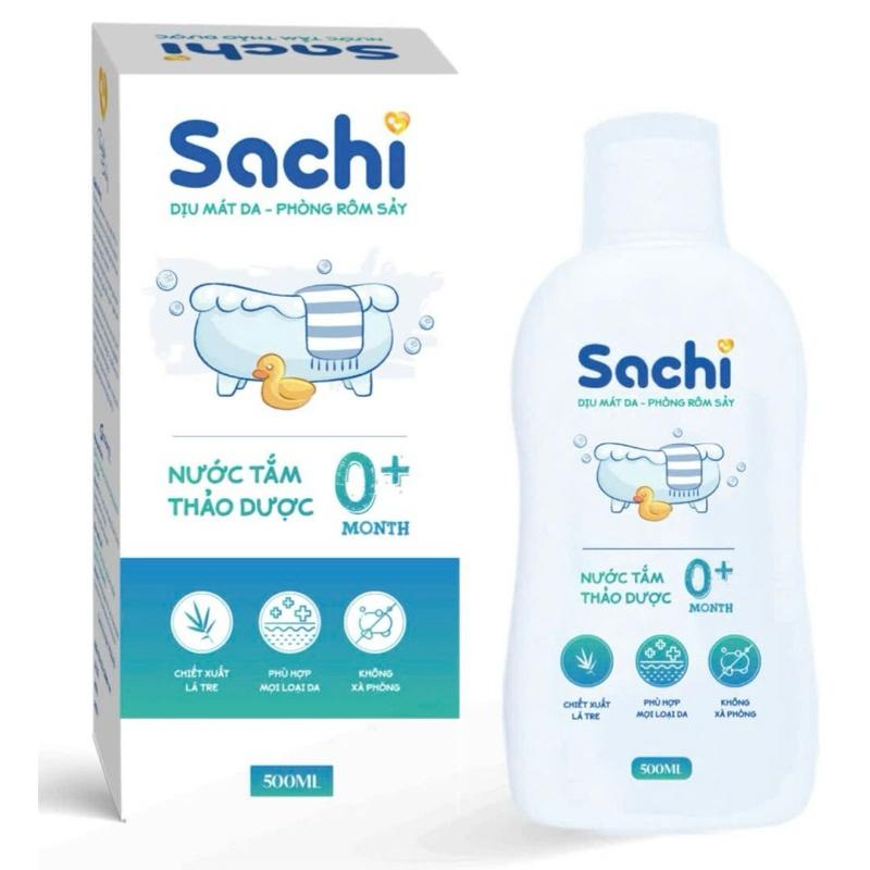 Nước tắm gội thảo dược SACHI cho bé chiết xuất 100% thiên nhiên chai 500ml