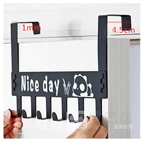 Móc Treo Đồ Sau Cửa Kim Loại Decor Có Chữ NICE DAY Dễ Thương - Dễ Dàng Thay Đổi Vị Trí