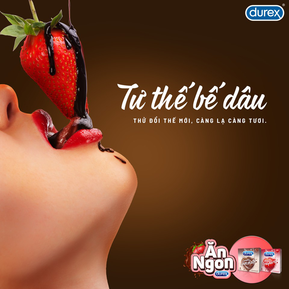 Bao Cao Su Durex Sensual Strawberry