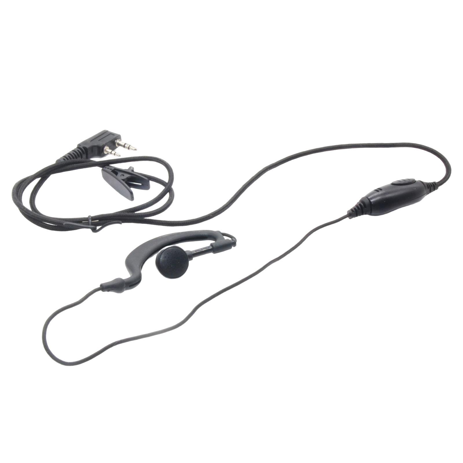 2 Earpiece Earhook Headset with Mic Replacement for UV5RC 520