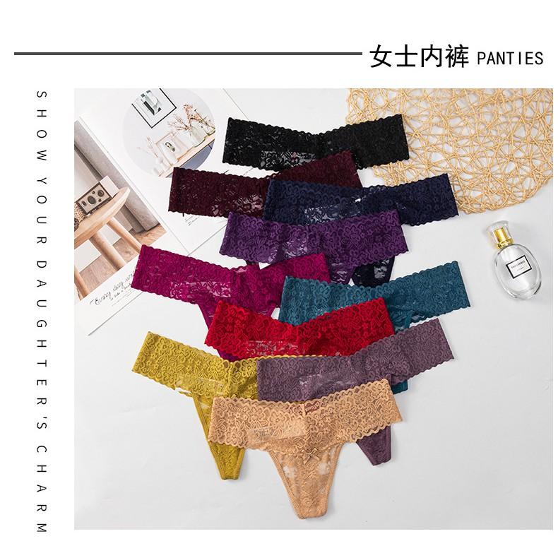 COMBO 5 QUẦN LỌT KHE REN VORONIN 6214