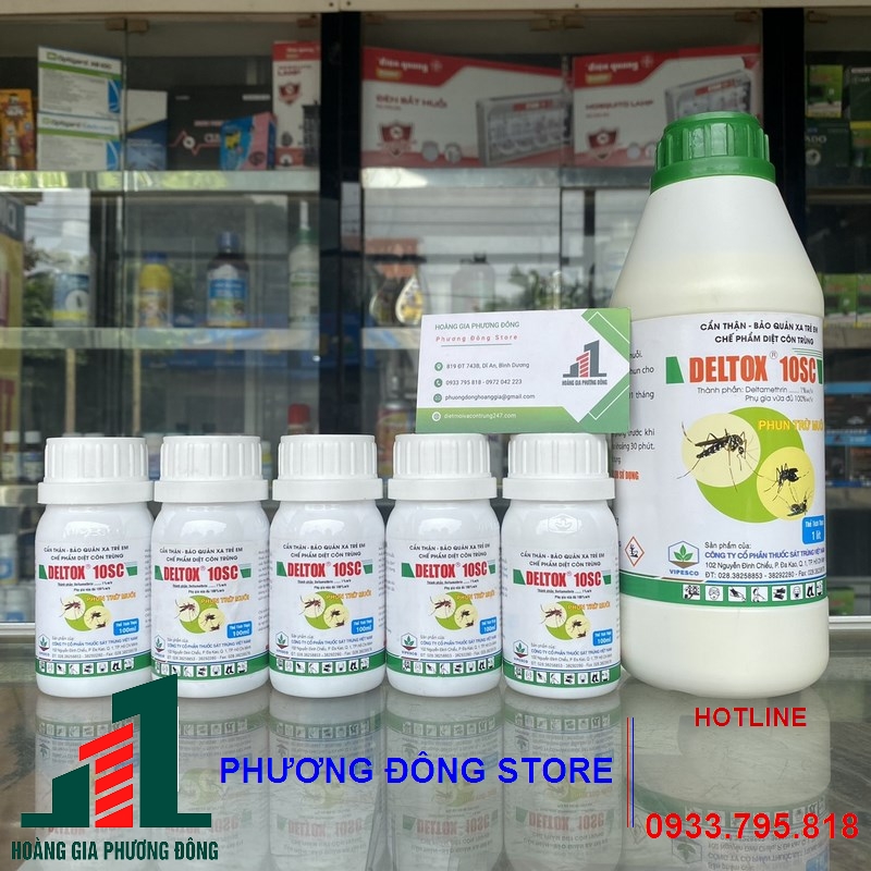 Thuốc diệt muỗi và côn trùng DELTOX 10SC _chai 100ml