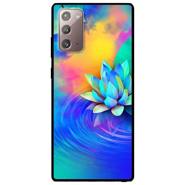 Ốp lưng dành cho Samsung Galaxy Note 20 - Note 20 Ultra - mẫu Sen Xanh Vàng