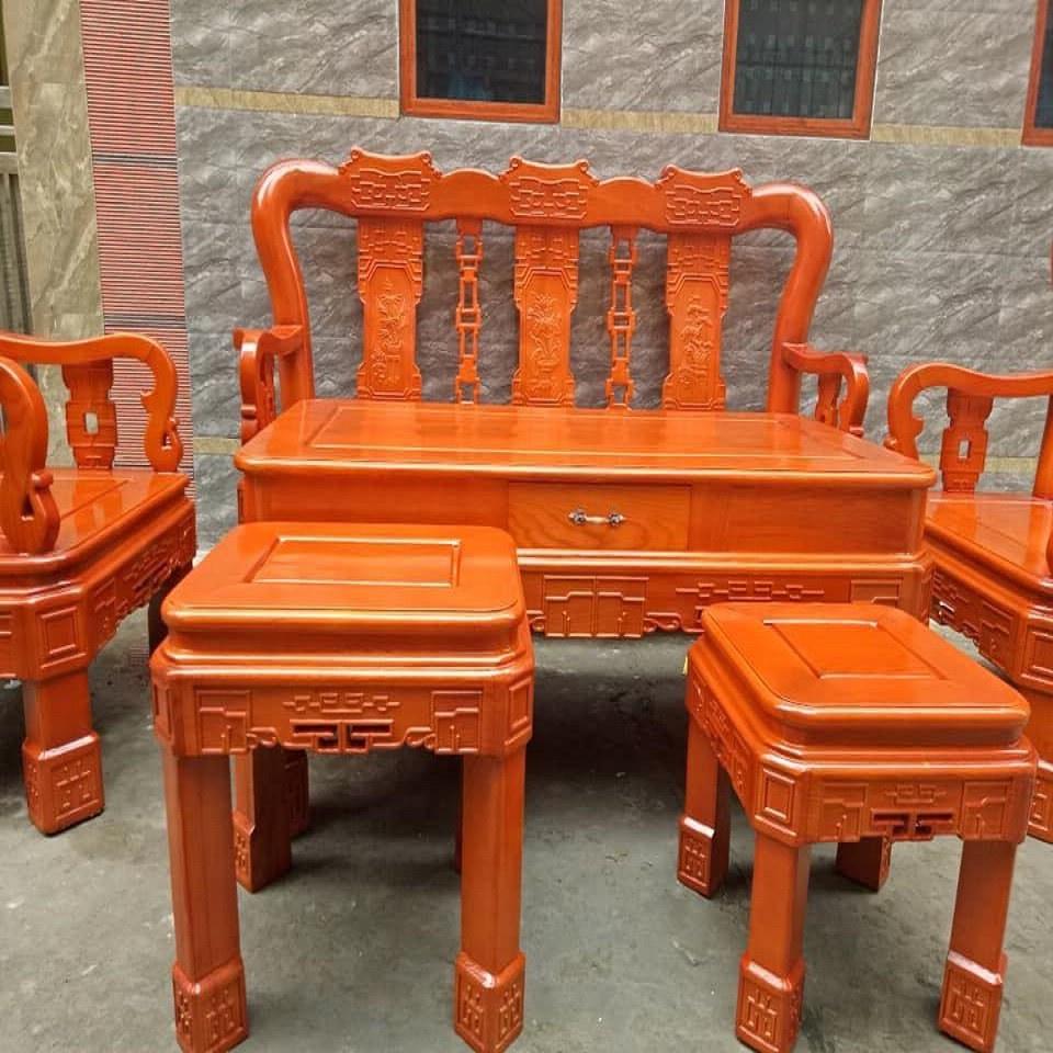 Bộ bàn ghế Minh Quốc Triện gỗ Sồi Nga