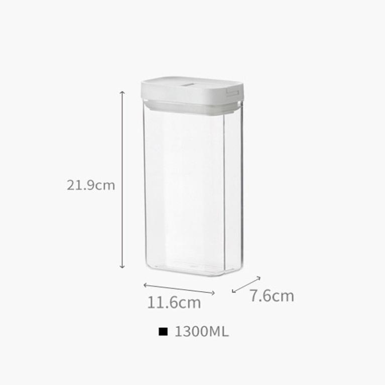 Lọ Đựng Gia Vị, Hộp Bảo Quản Đồ Khô Trong Suốt - Hũ Ngũ Cốc Nắp Kín bằng nhựa Chống Ẩm Mốc Dành Cho Nhà Bếp