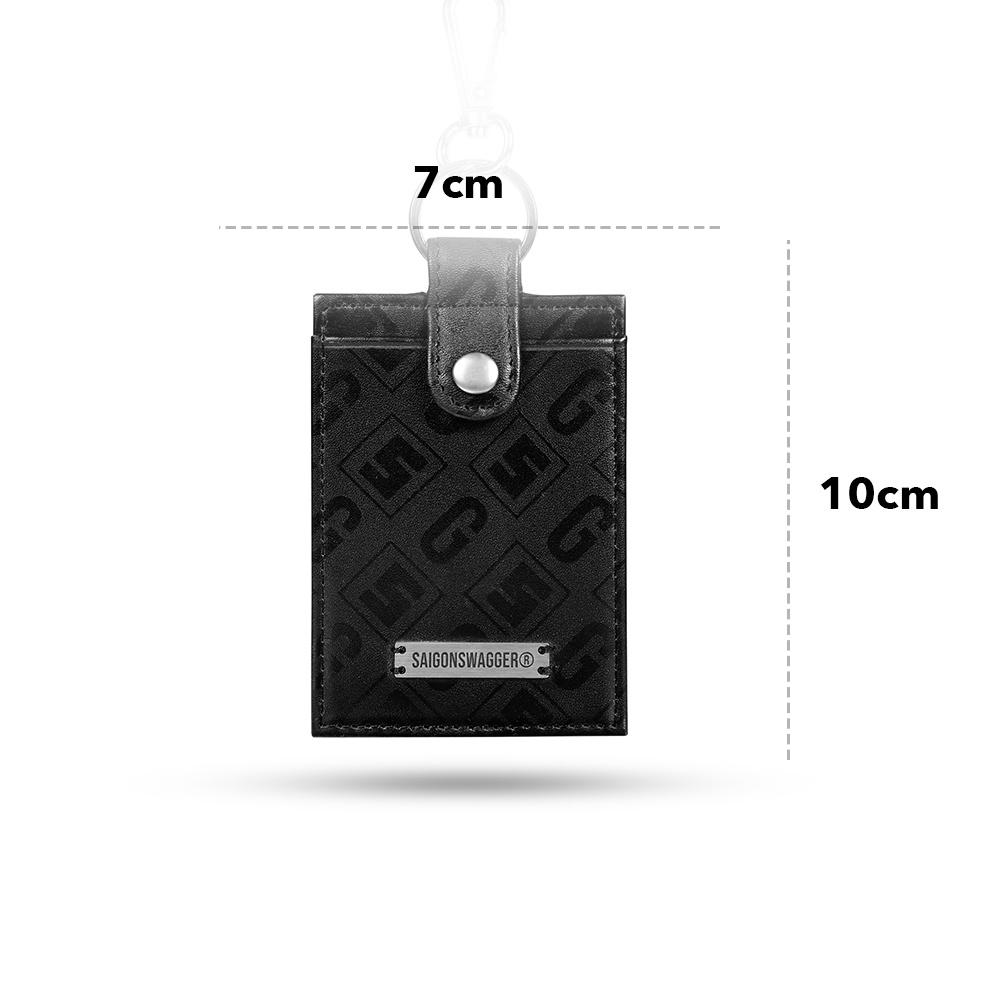 Móc Khóa Dọc Da In SAIGON SWAGGER Eclipse Card Keychain